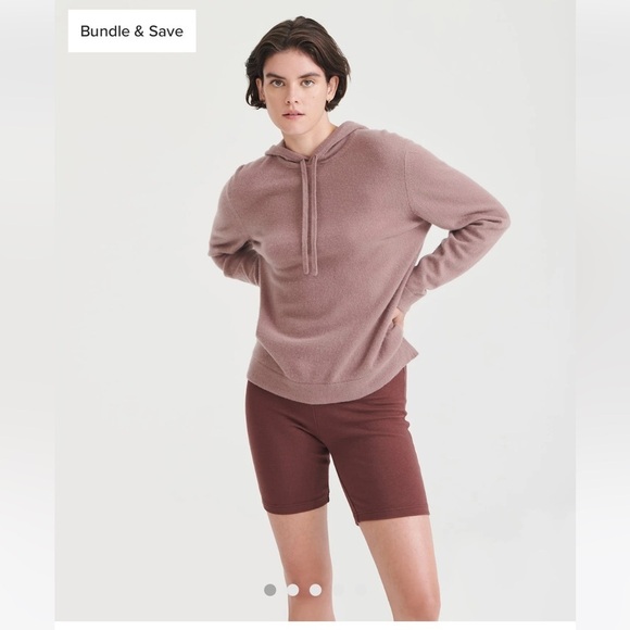 Naadam Off-Duty Cashmere Hoodie in Mauve - Picture 1 of 16